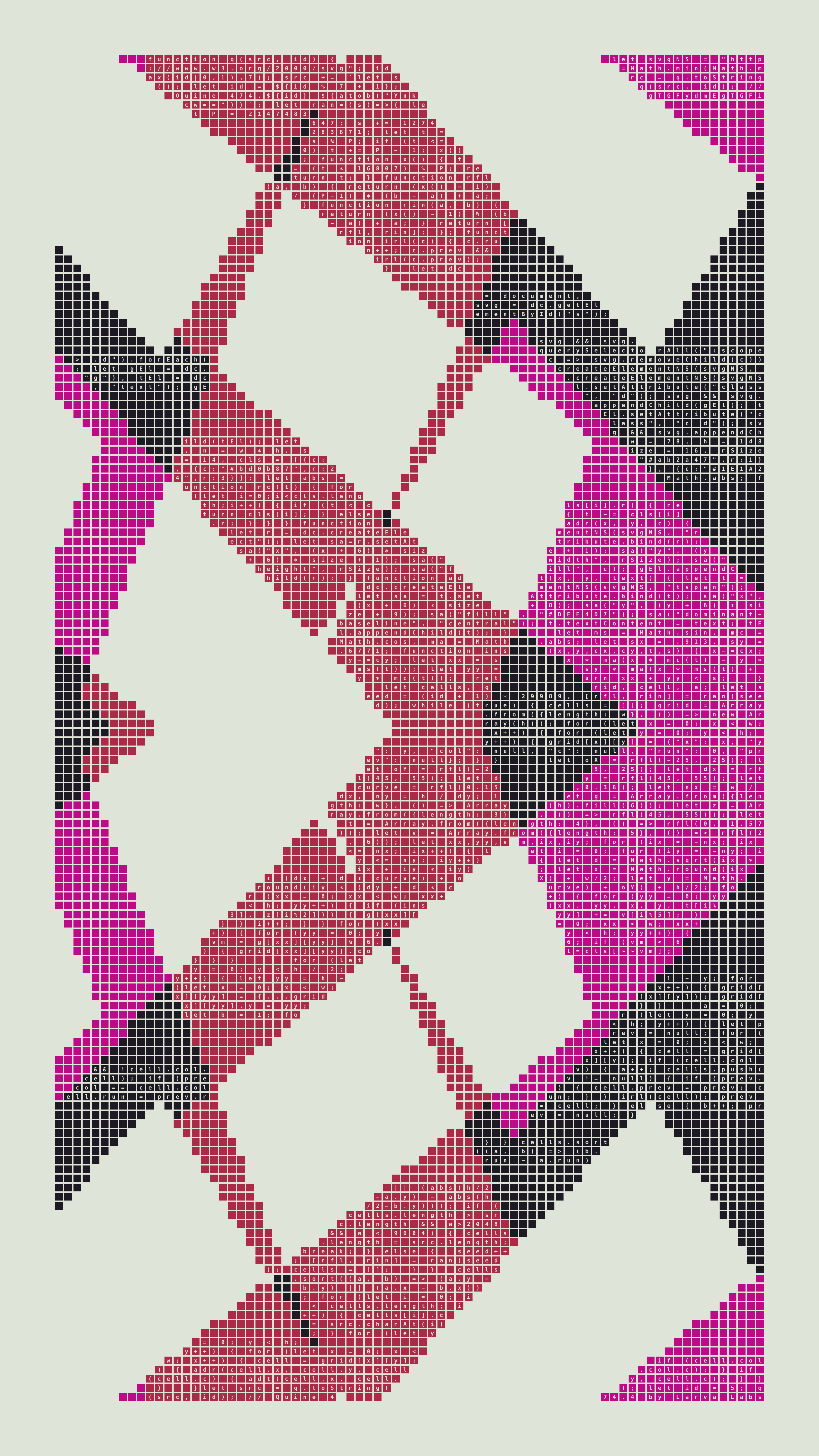 Quine #474 — Generation 4 (poster)