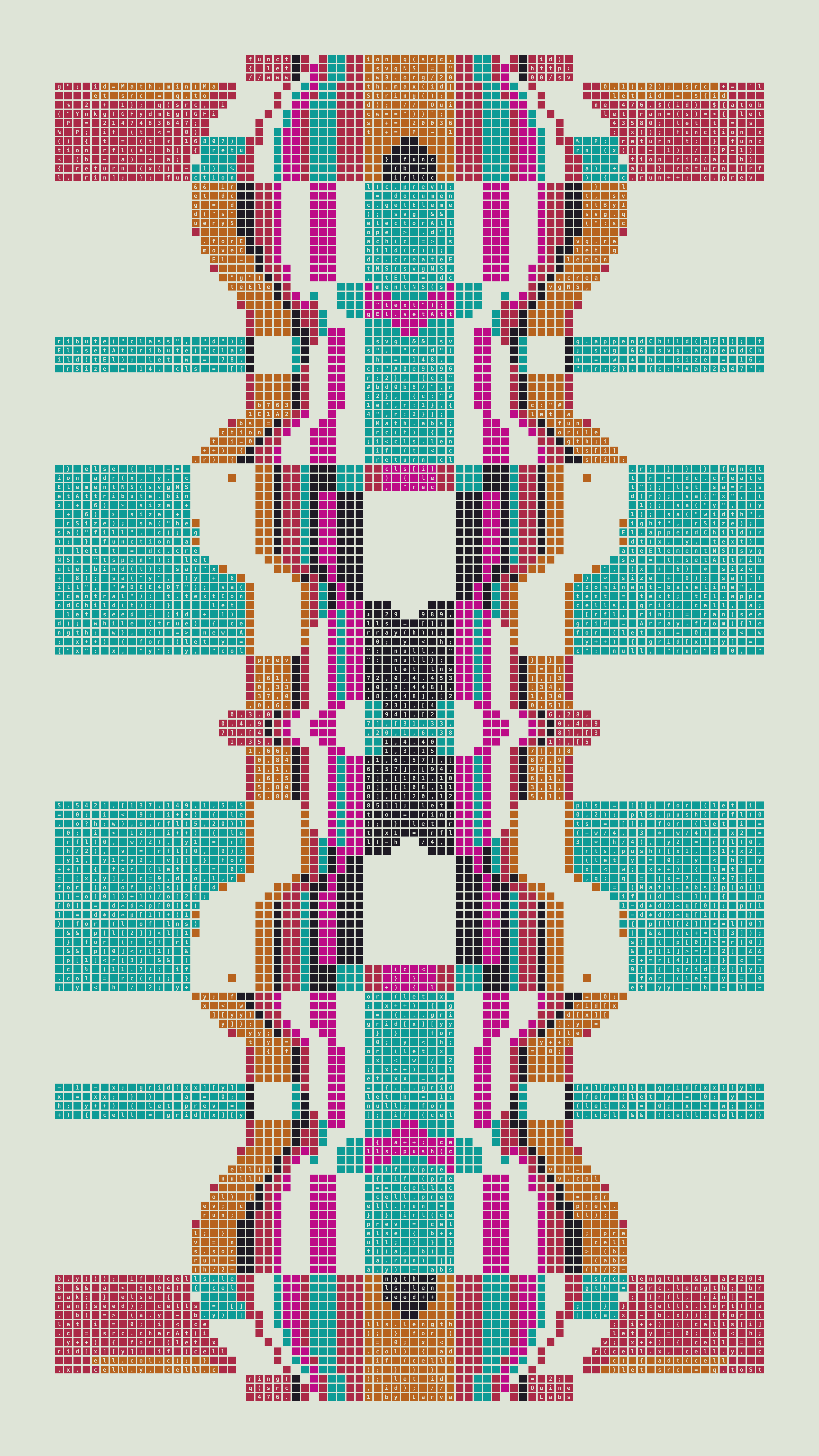 Quine #476 — Generation 1 (poster)