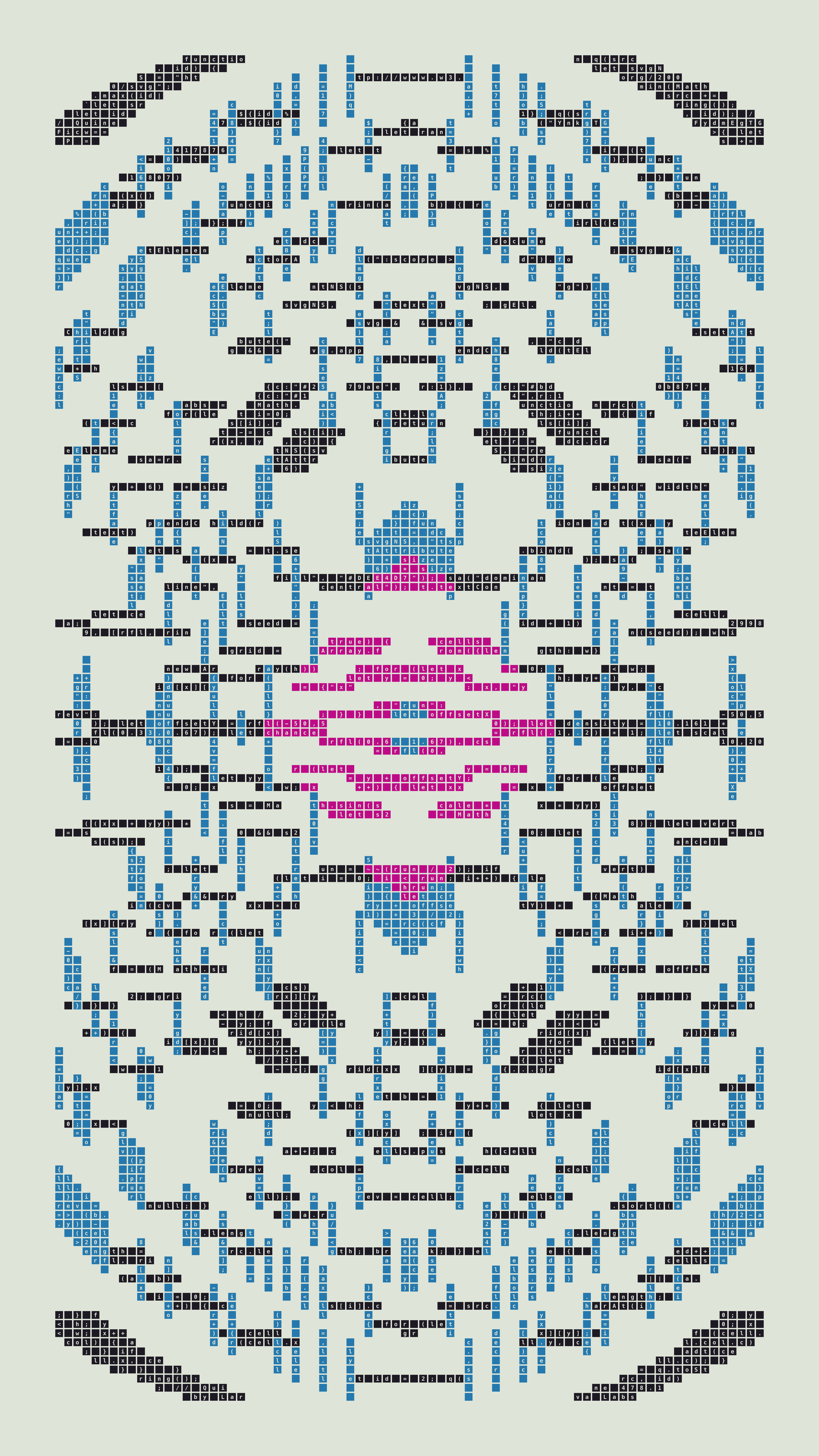 Quine #478 — Generation 1 (poster)