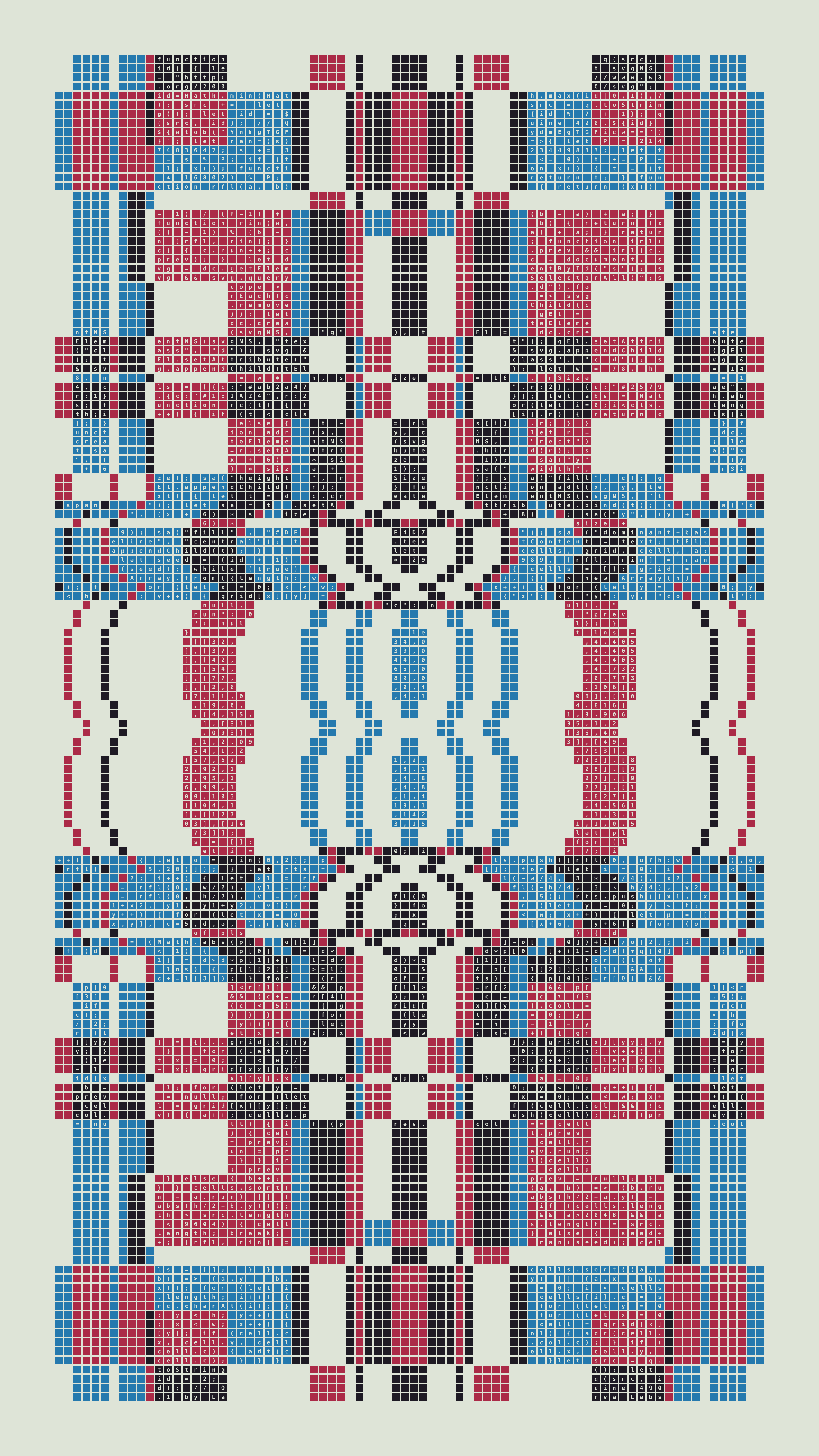 Quine #490 — Generation 1 (poster)