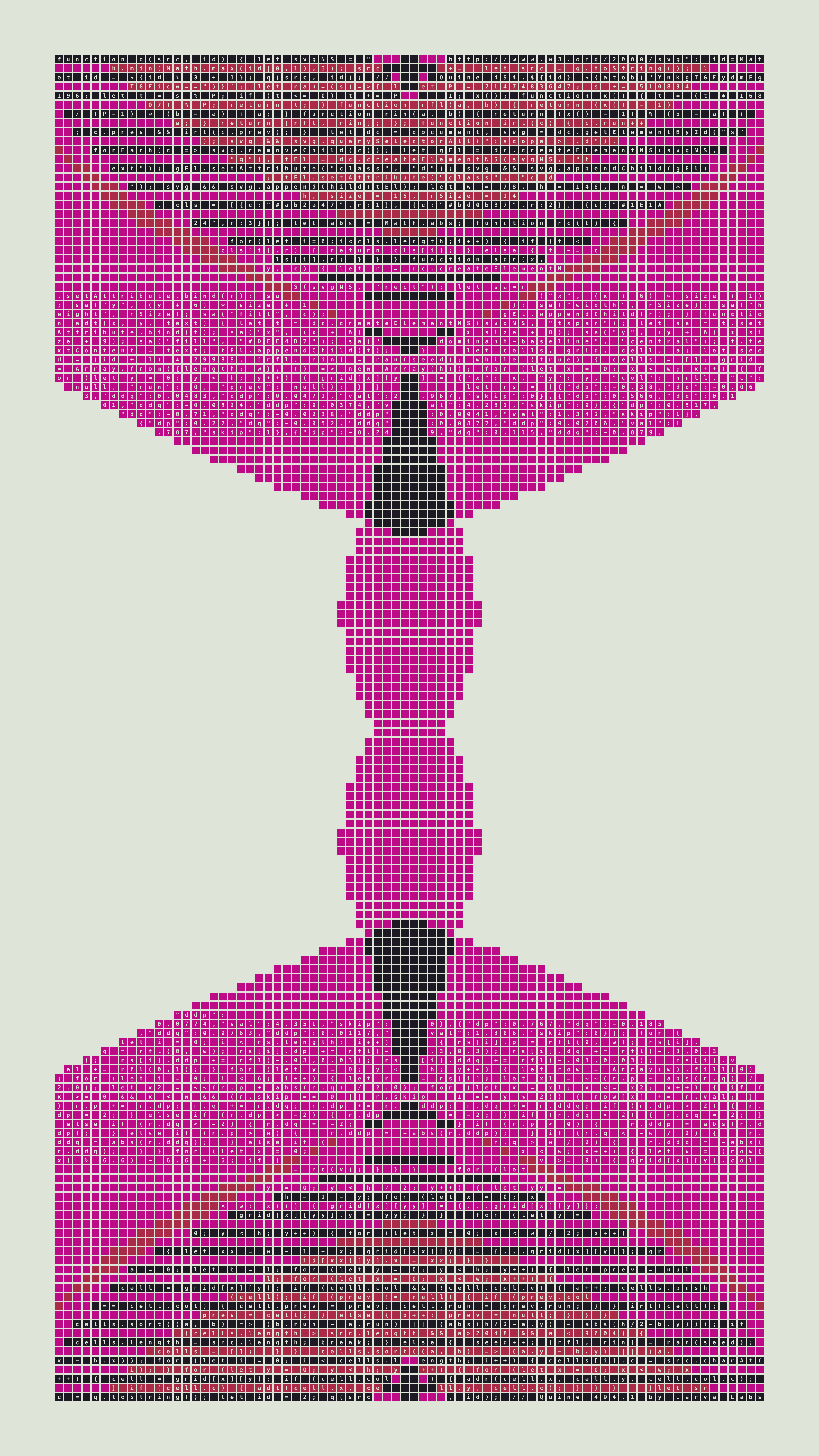 Quine #494 — Generation 1 (poster)