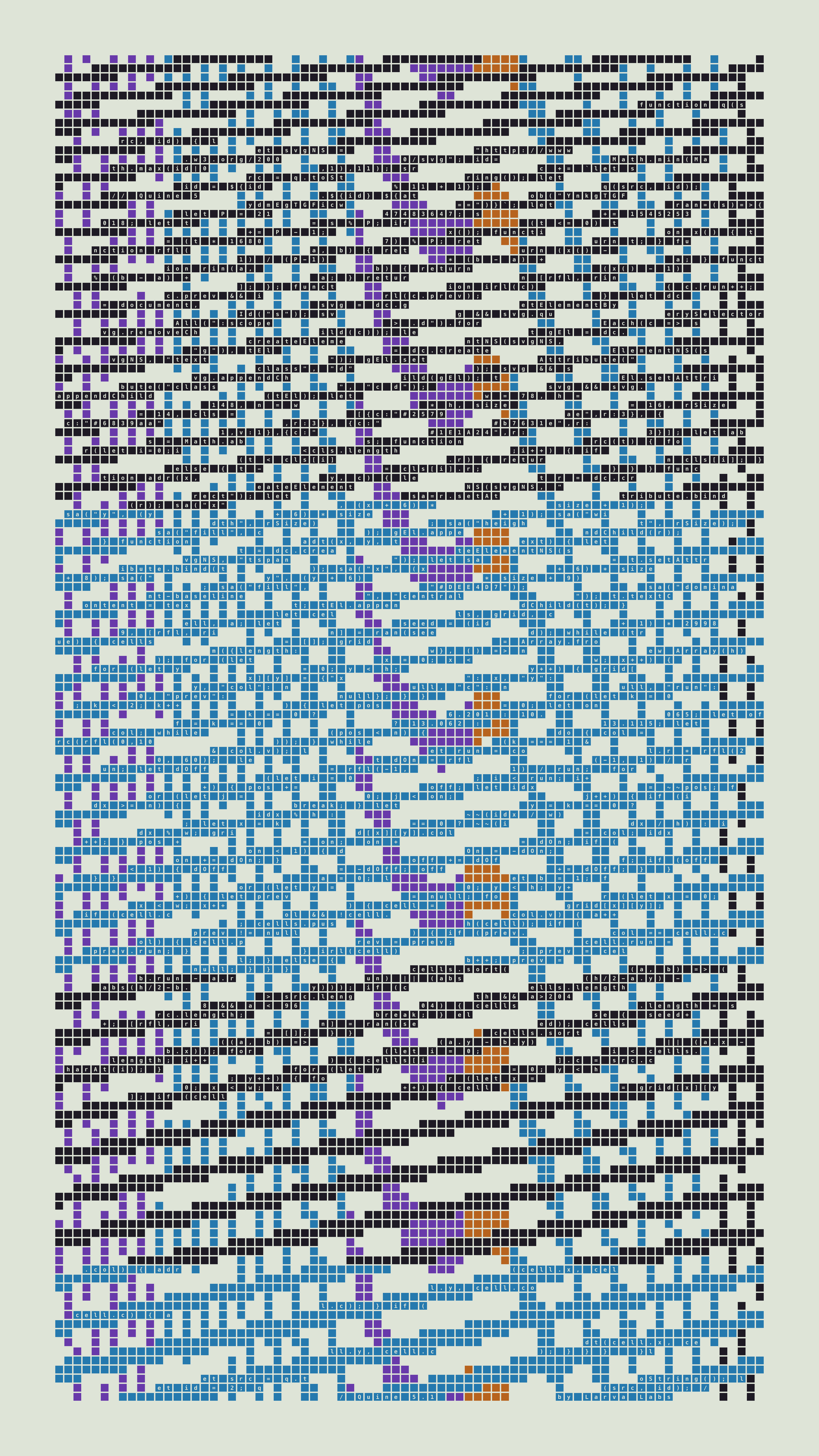 Quine #5 — Generation 1 (poster)