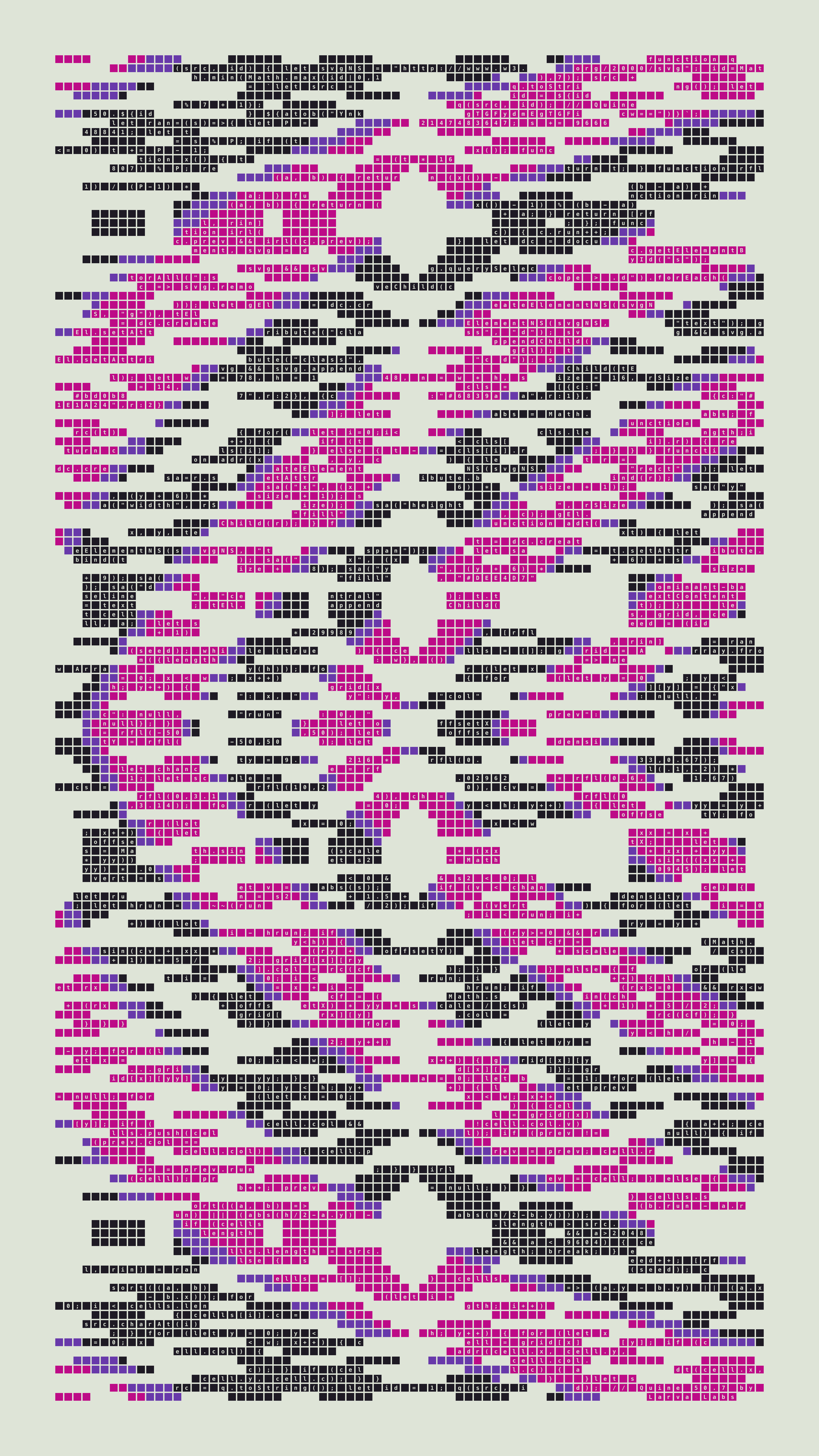 Quine #50 — Generation 7 (poster)