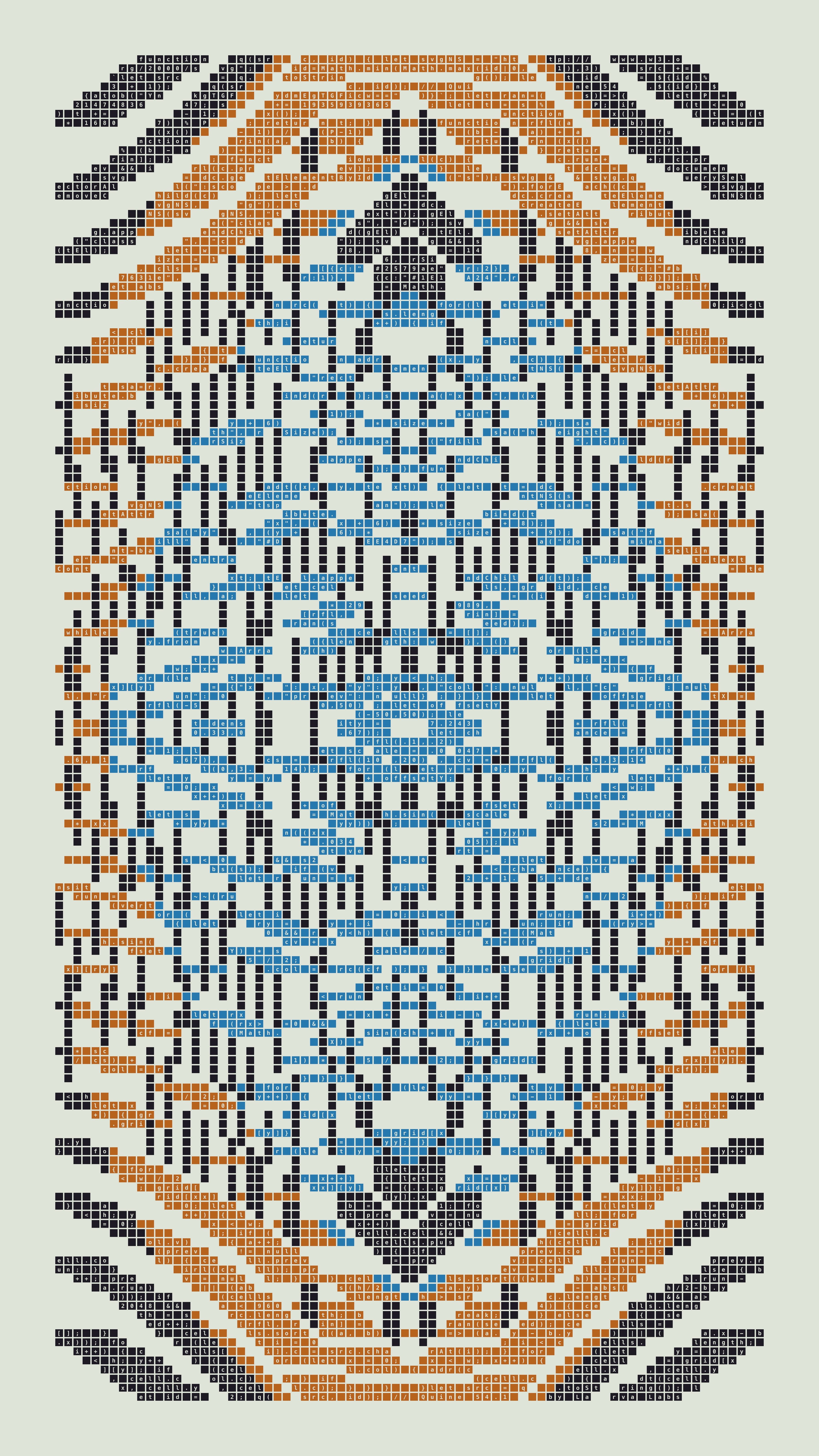 Quine #54 — Generation 1 (poster)