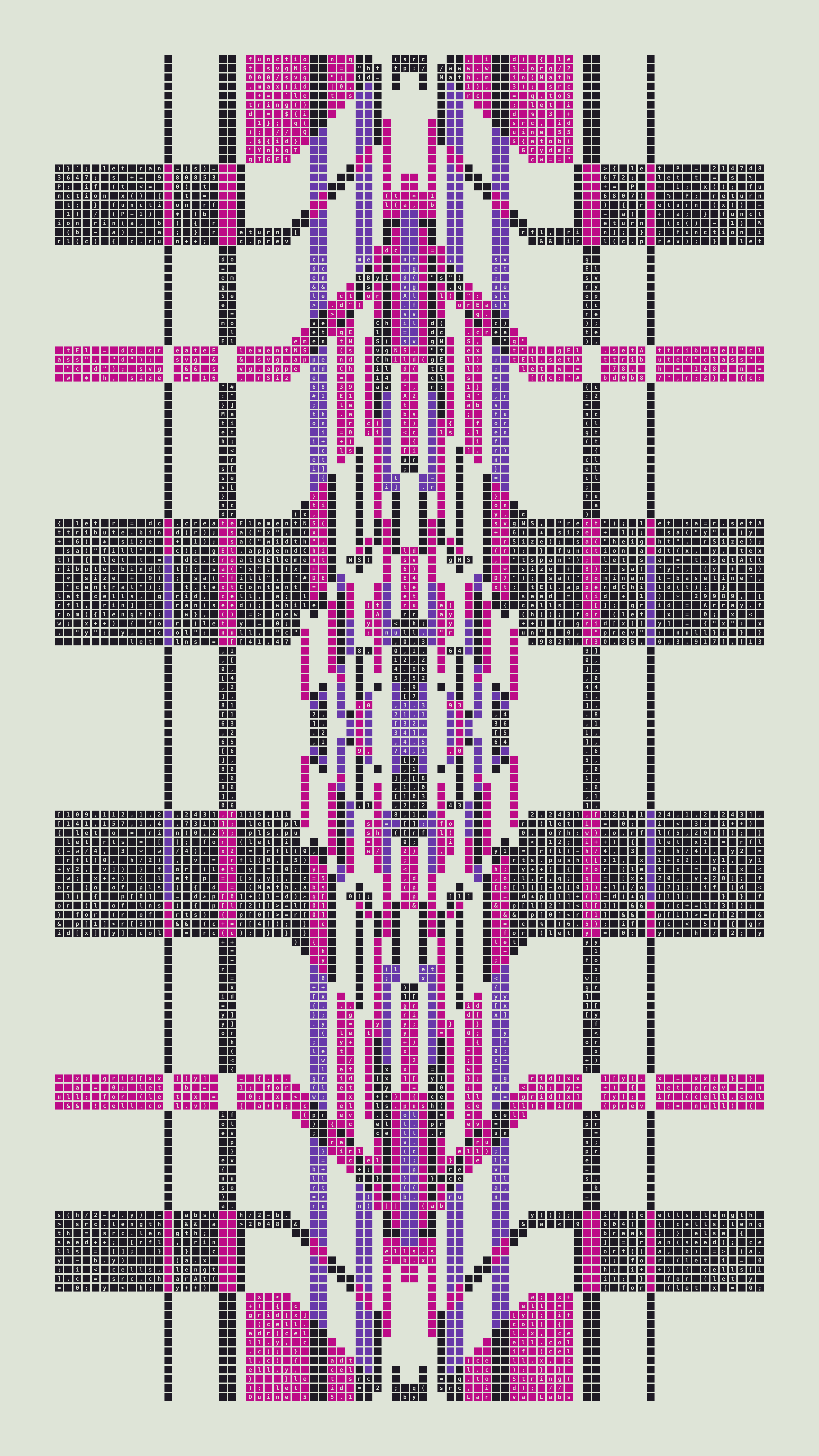 Quine #55 — Generation 1 (poster)