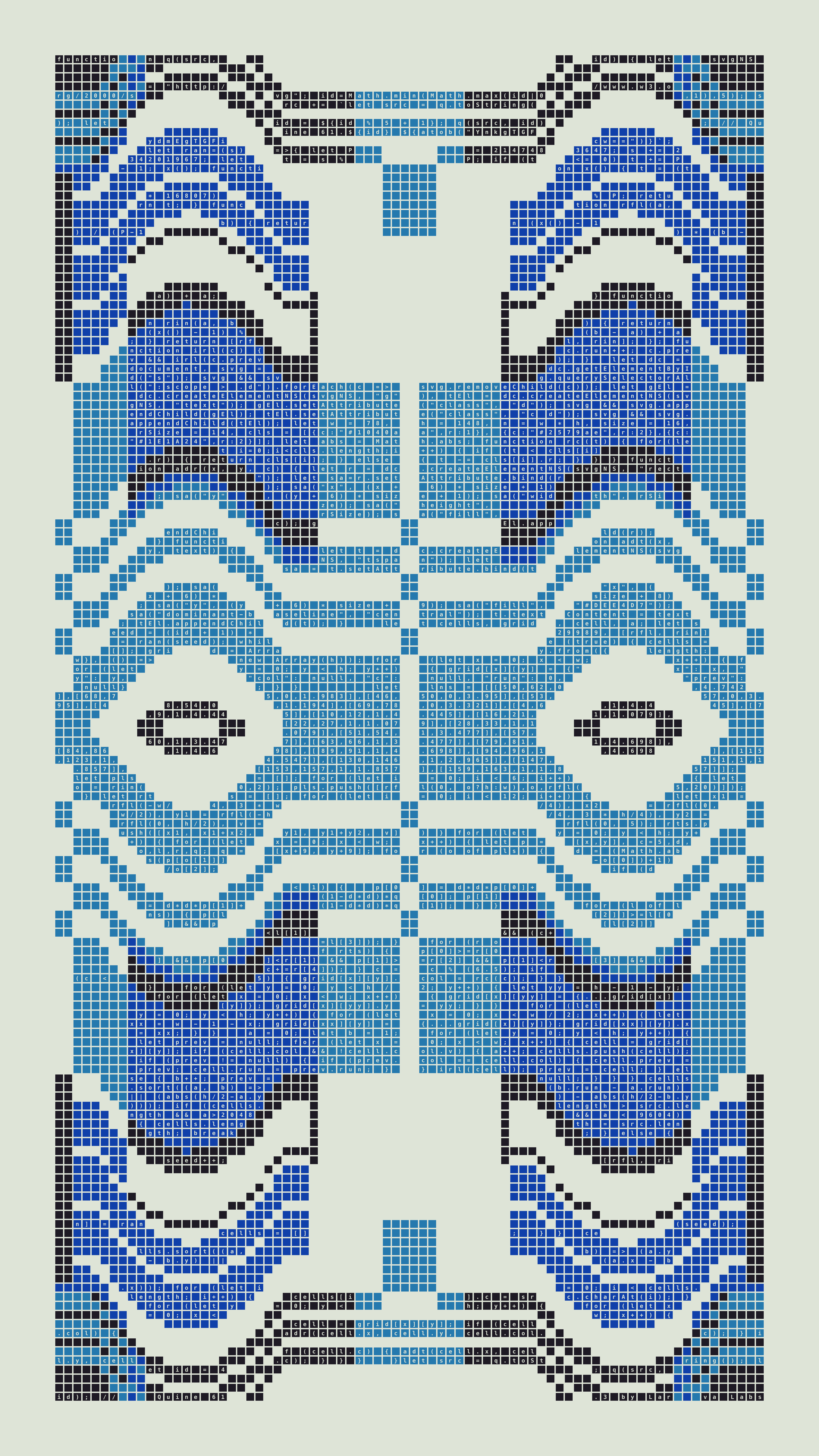 Quine #61 — Generation 3 (poster)