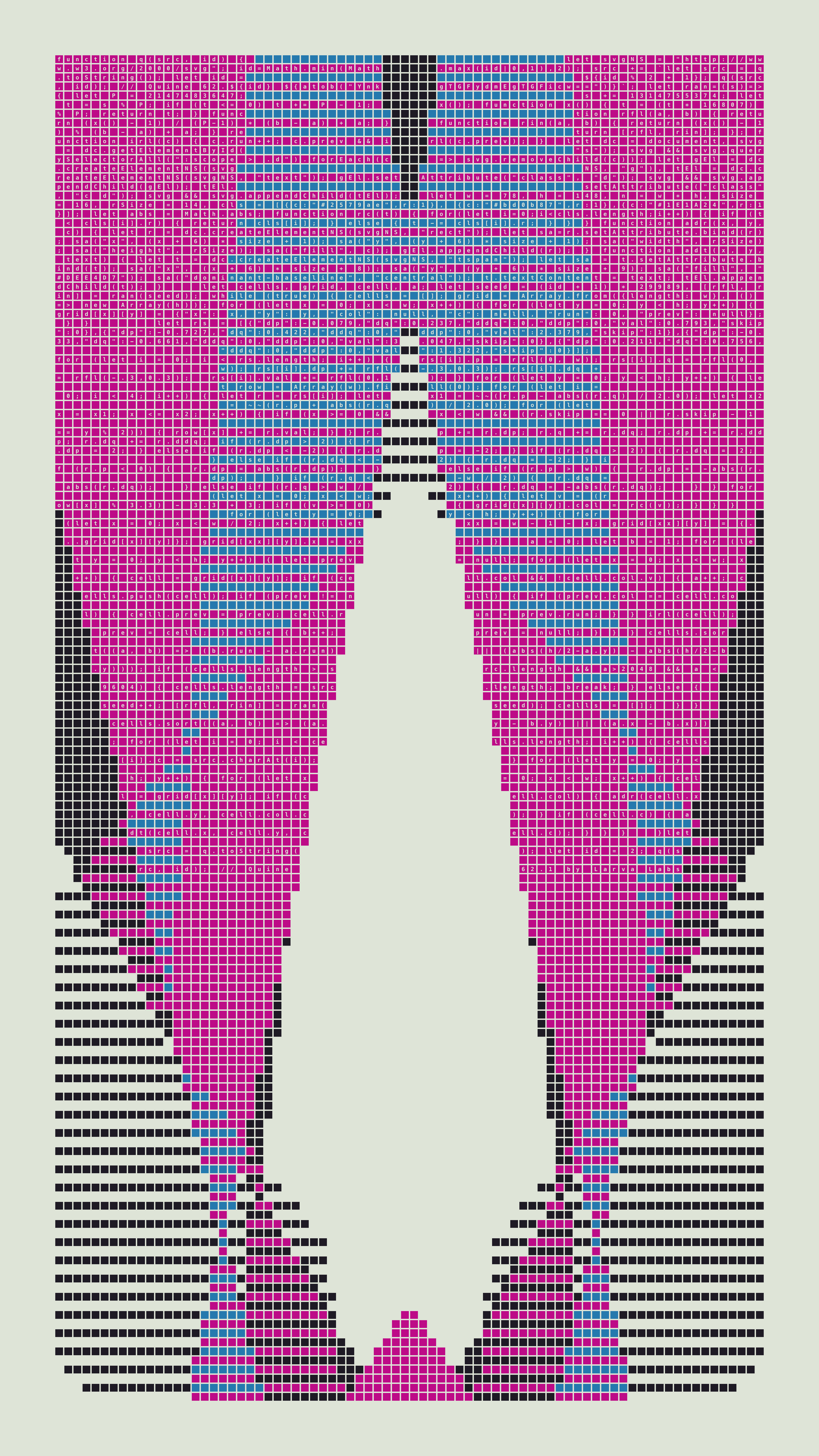 Quine #62 — Generation 1 (poster)