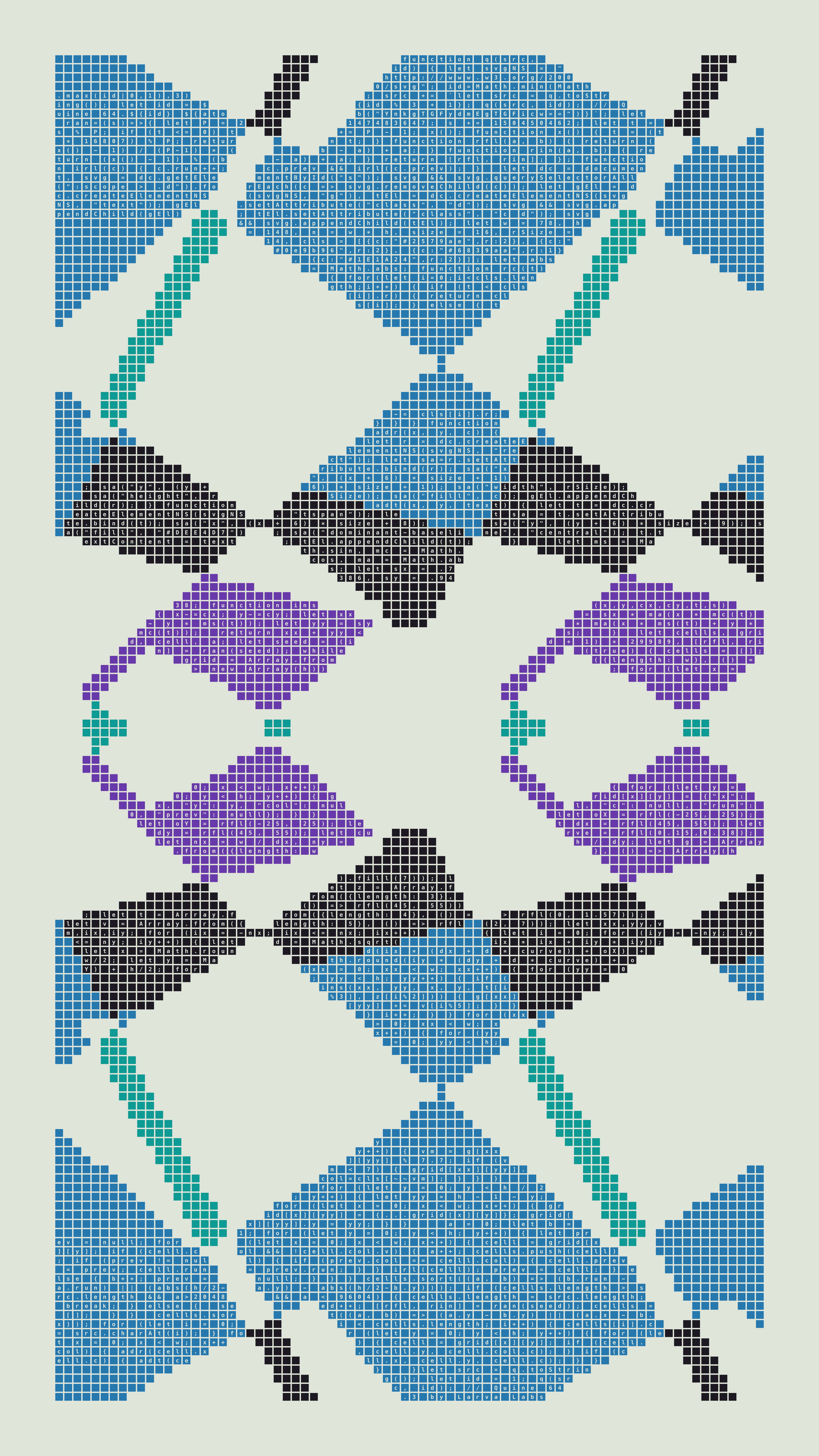 Quine #64 — Generation 3 (poster)