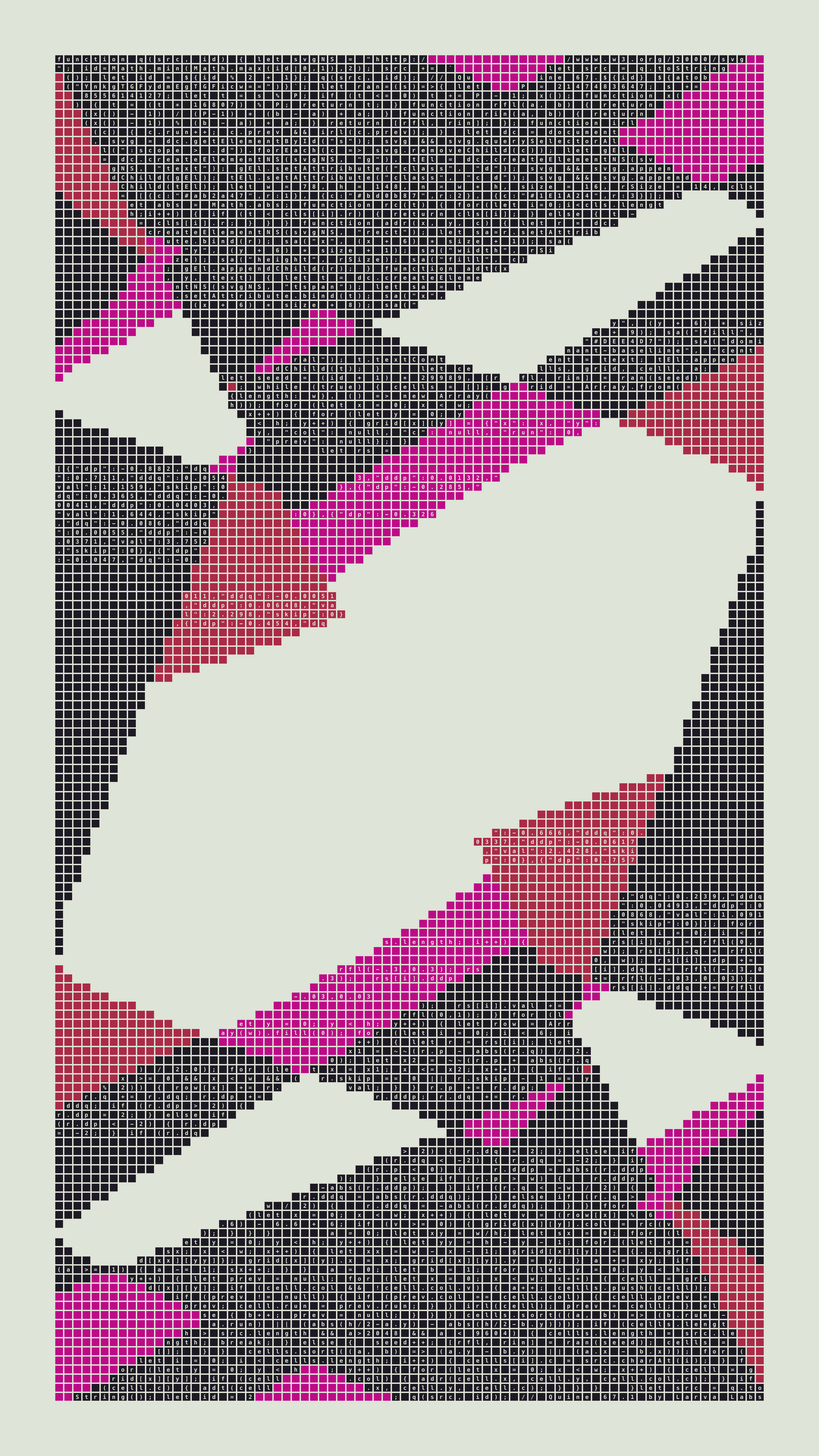 Quine #67 — Generation 1 (poster)