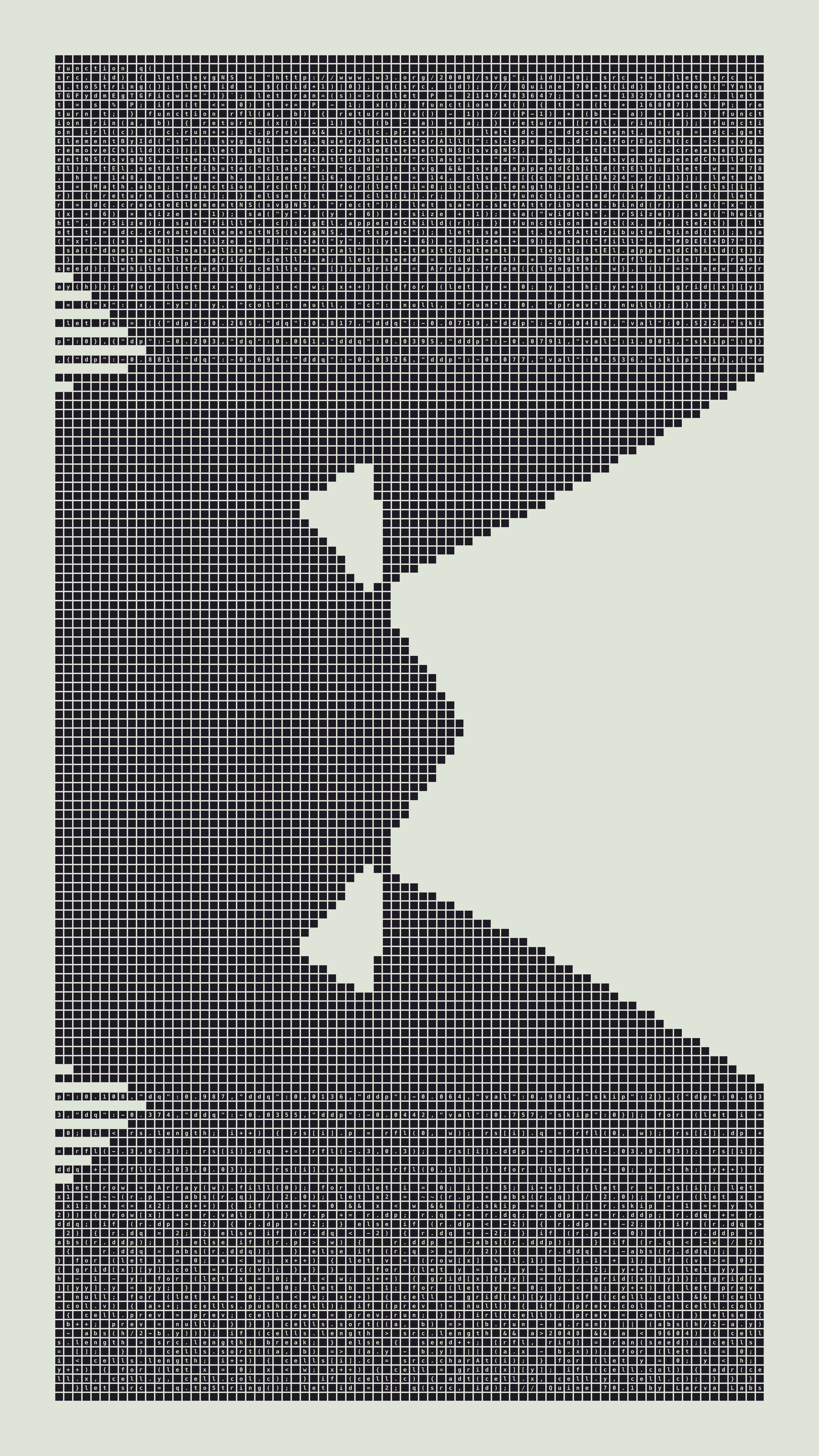 Quine #70 — Generation 1 (poster)