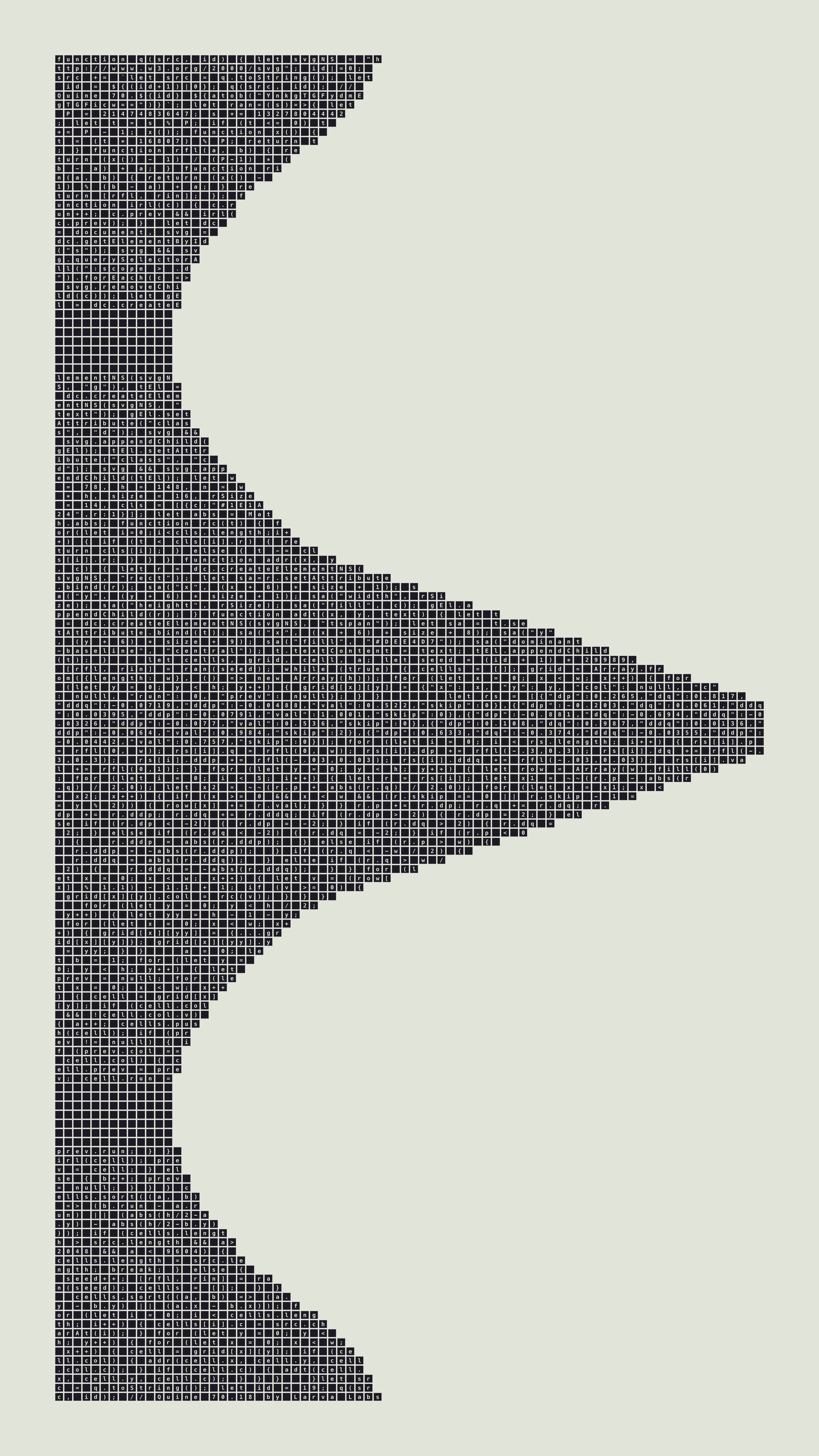 Quine #70 — Generation 18