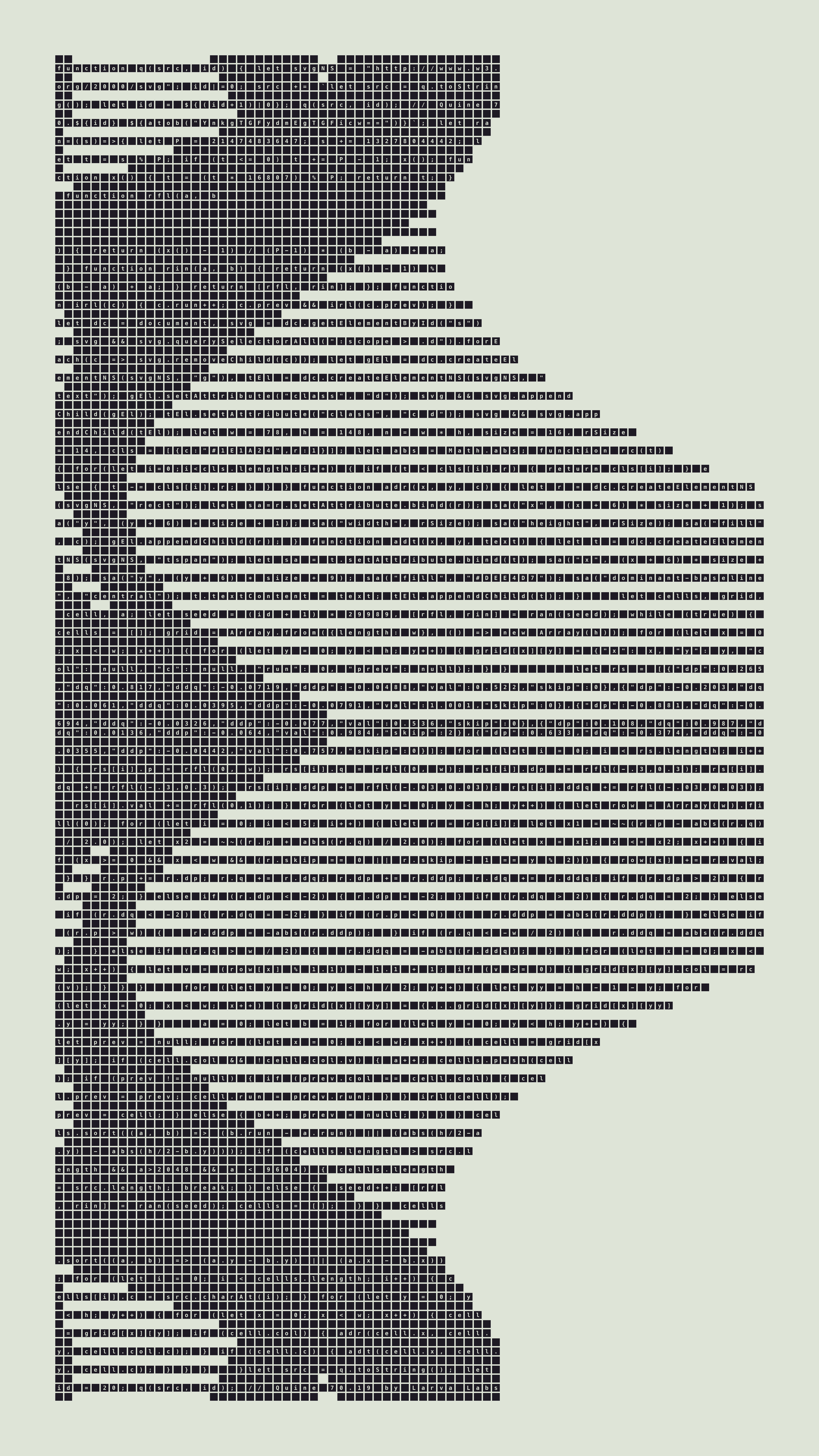 Quine #70 — Generation 19