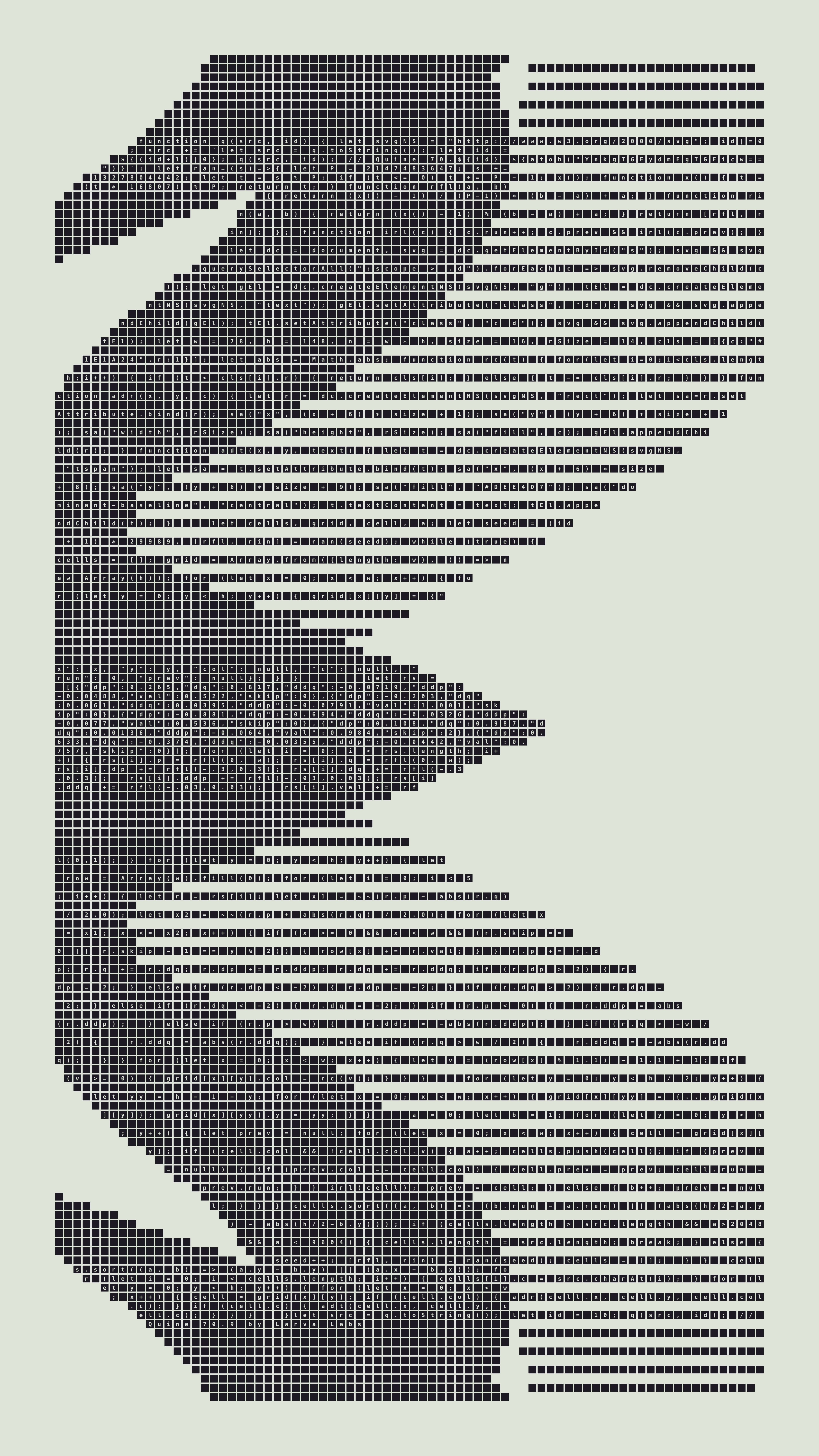 Quine #70 — Generation 9
