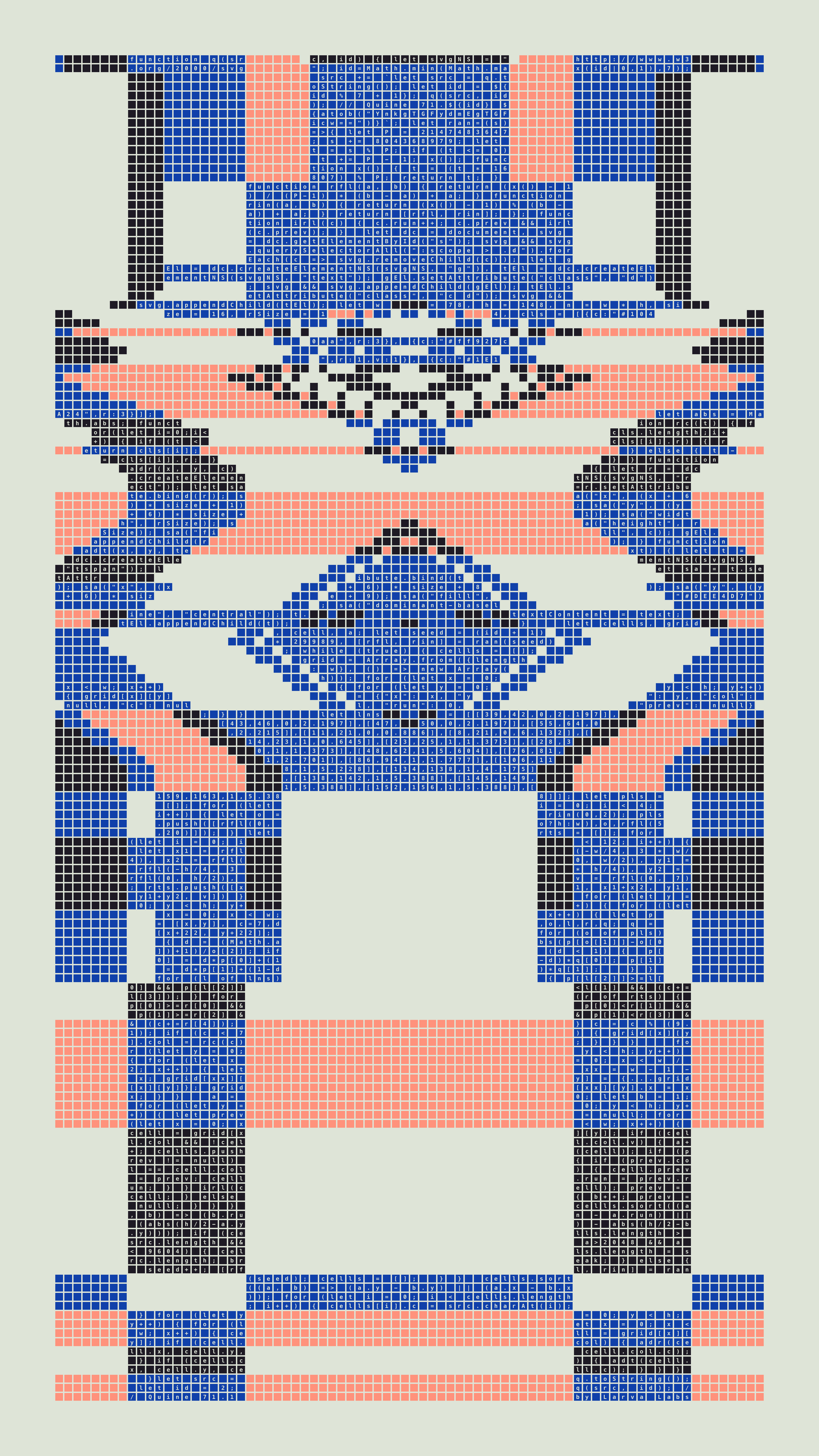 Quine #71 — Generation 1 (poster)