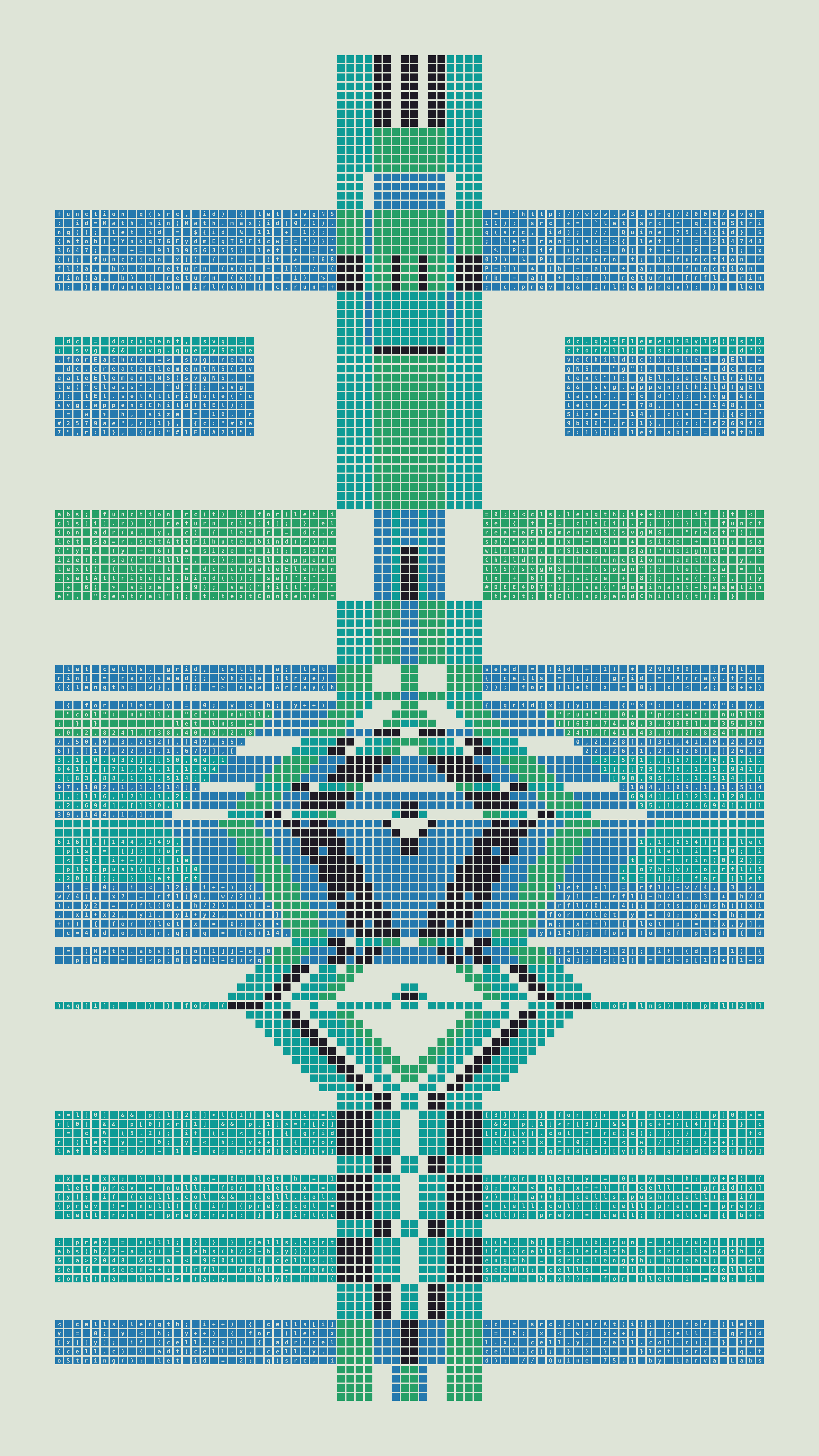 Quine #75 — Generation 1 (poster)