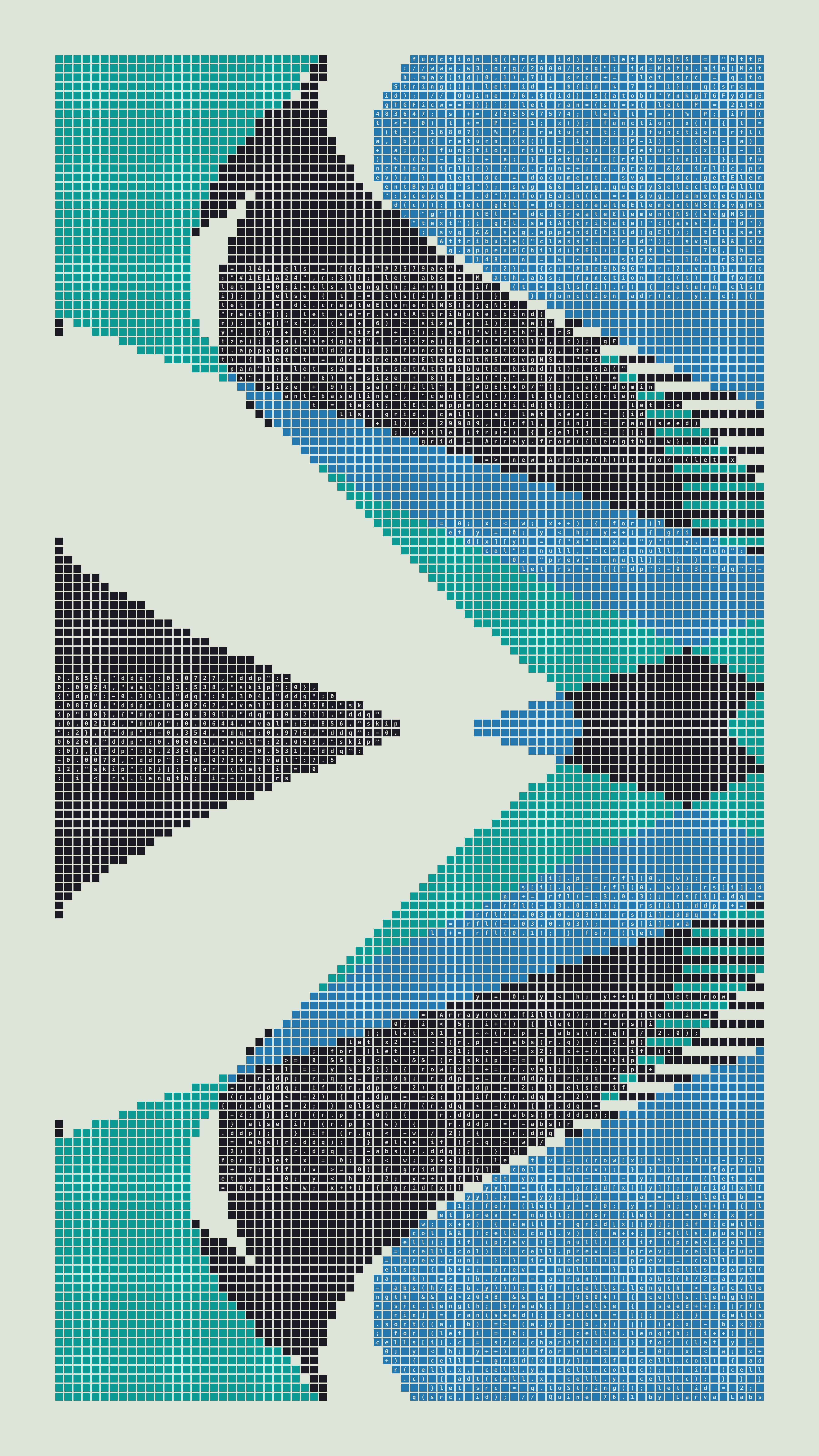 Quine #76 — Generation 1 (poster)