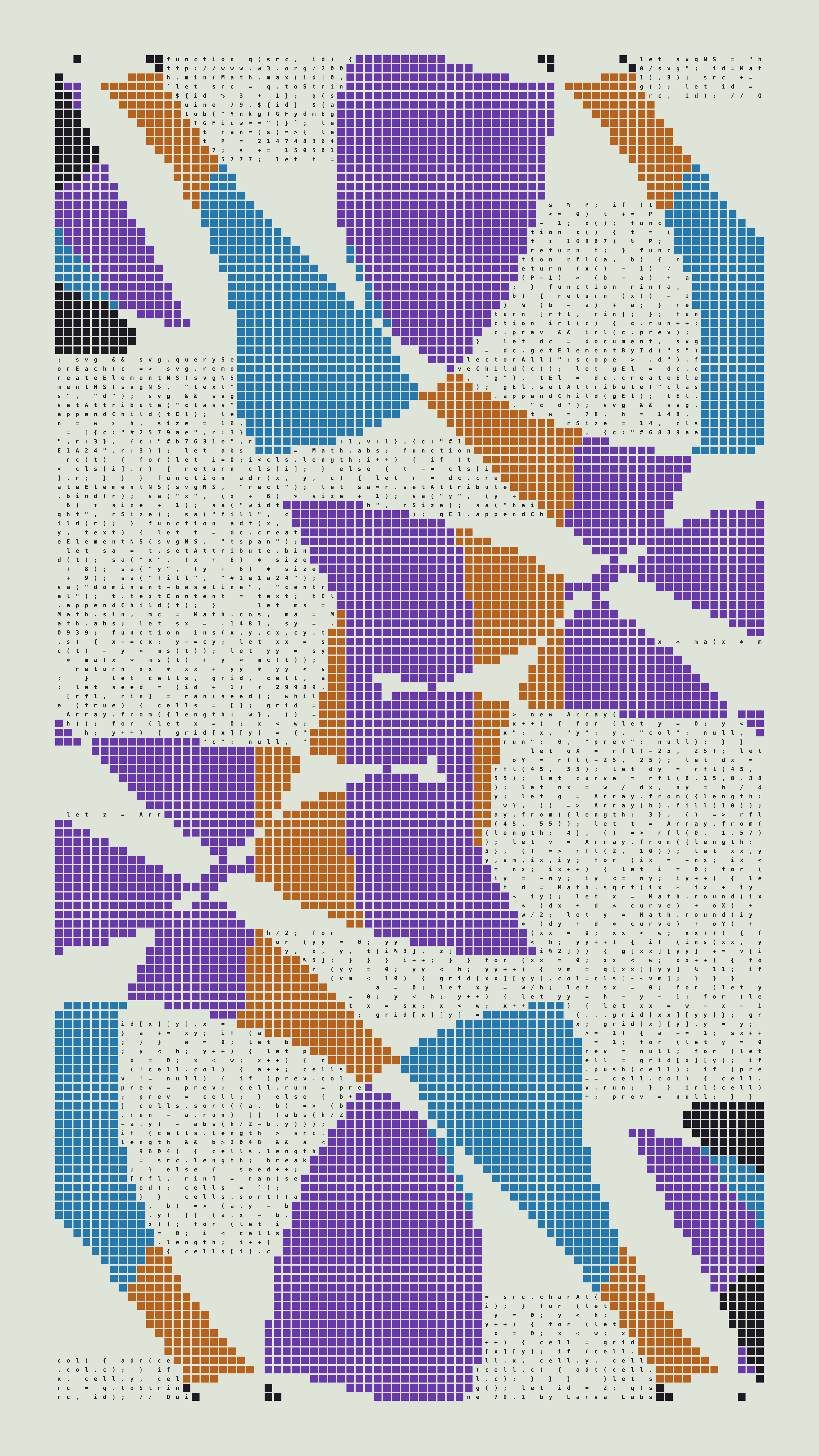Quine #79 — Generation 1 (poster)
