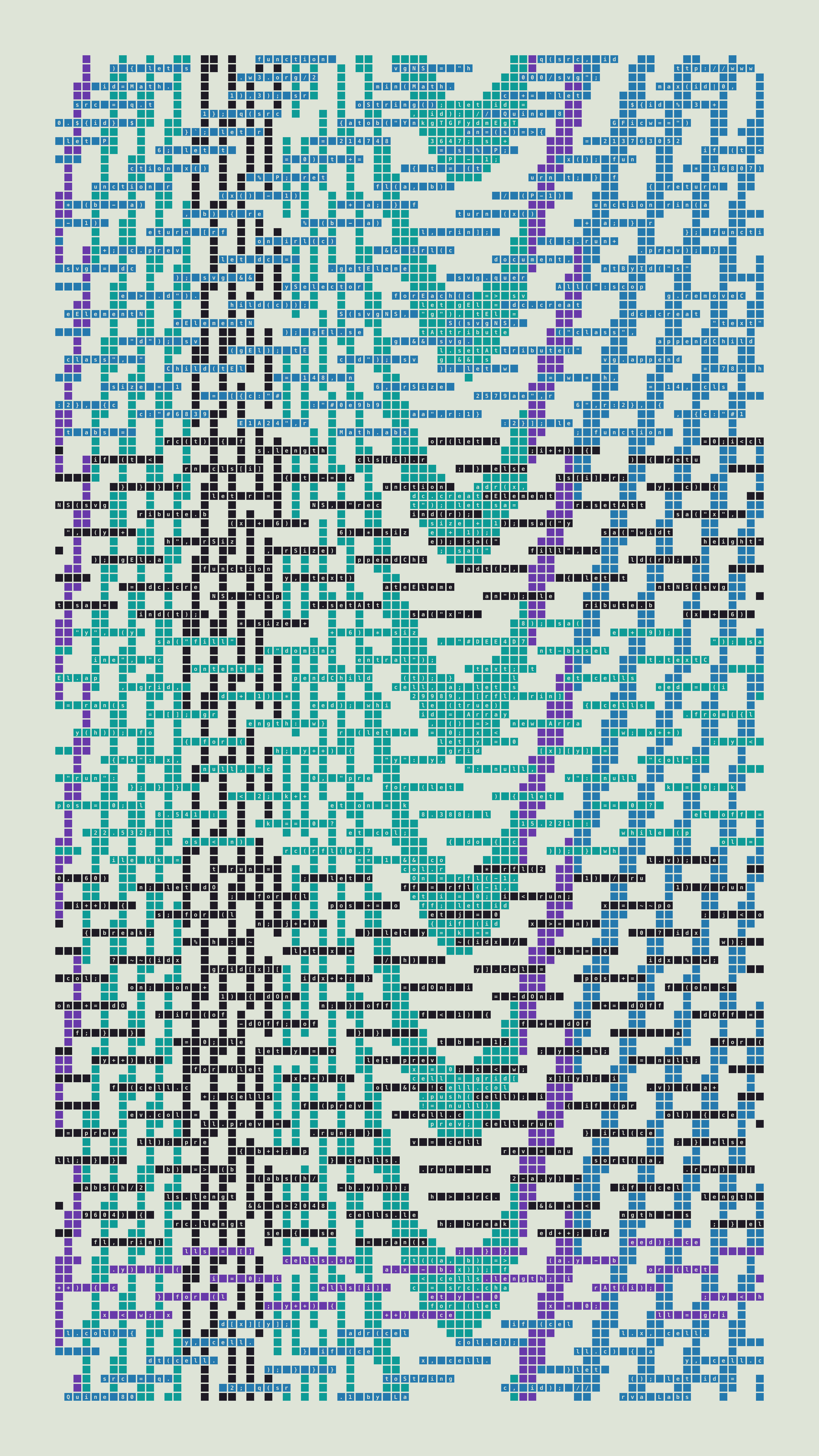 Quine #80 — Generation 1 (poster)