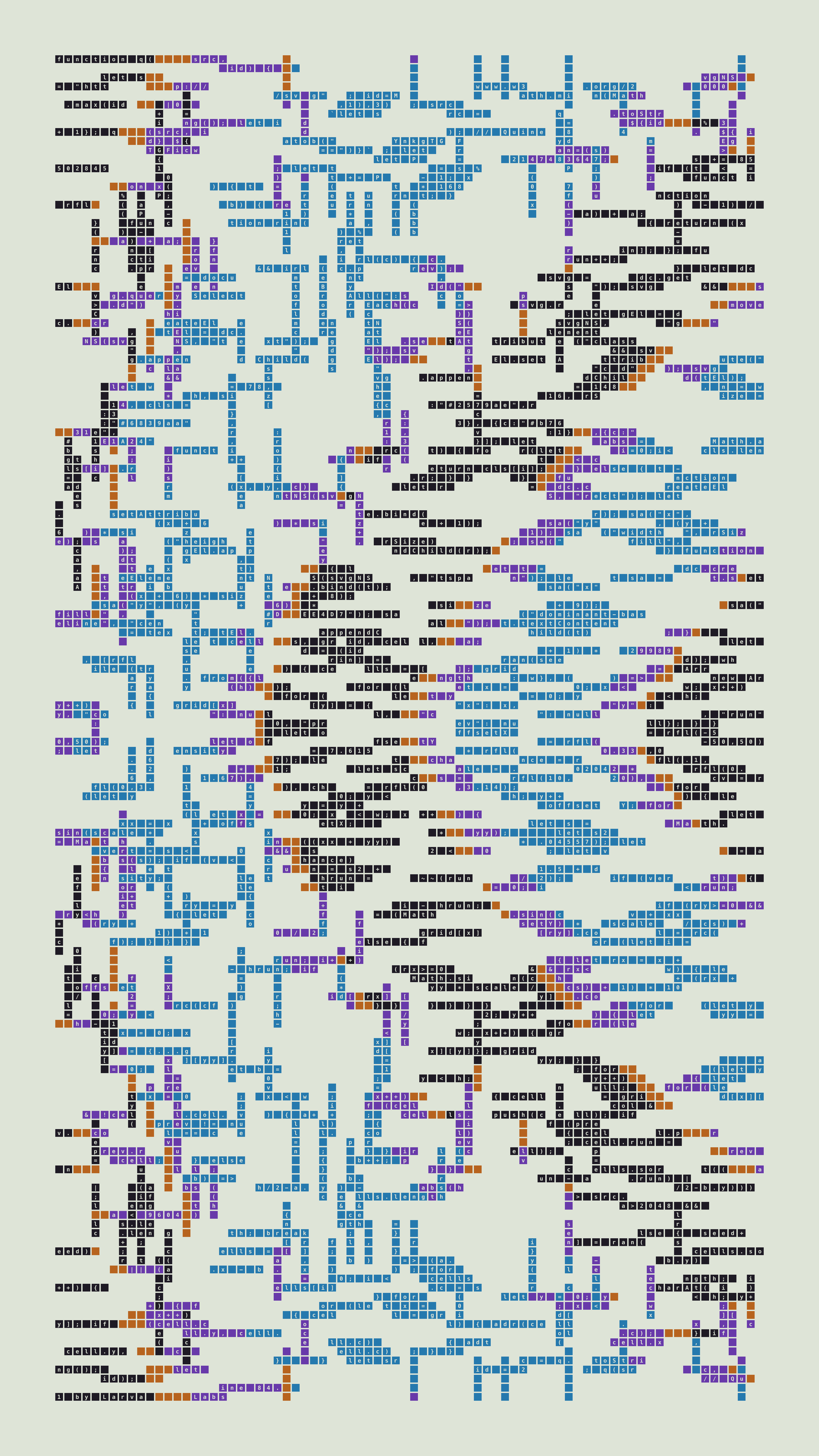 Quine #84 — Generation 1 (poster)