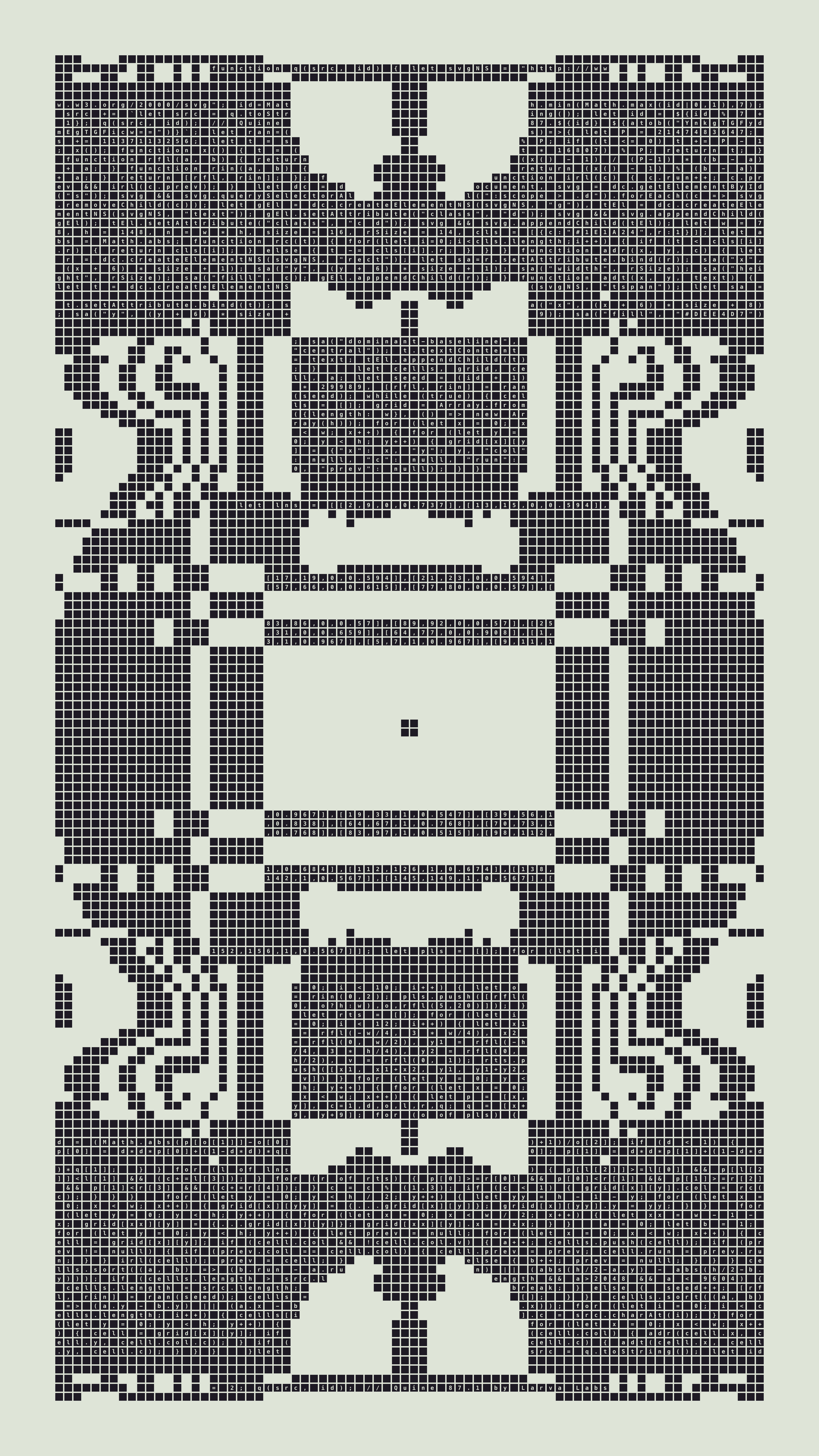 Quine #87 — Generation 1 (poster)