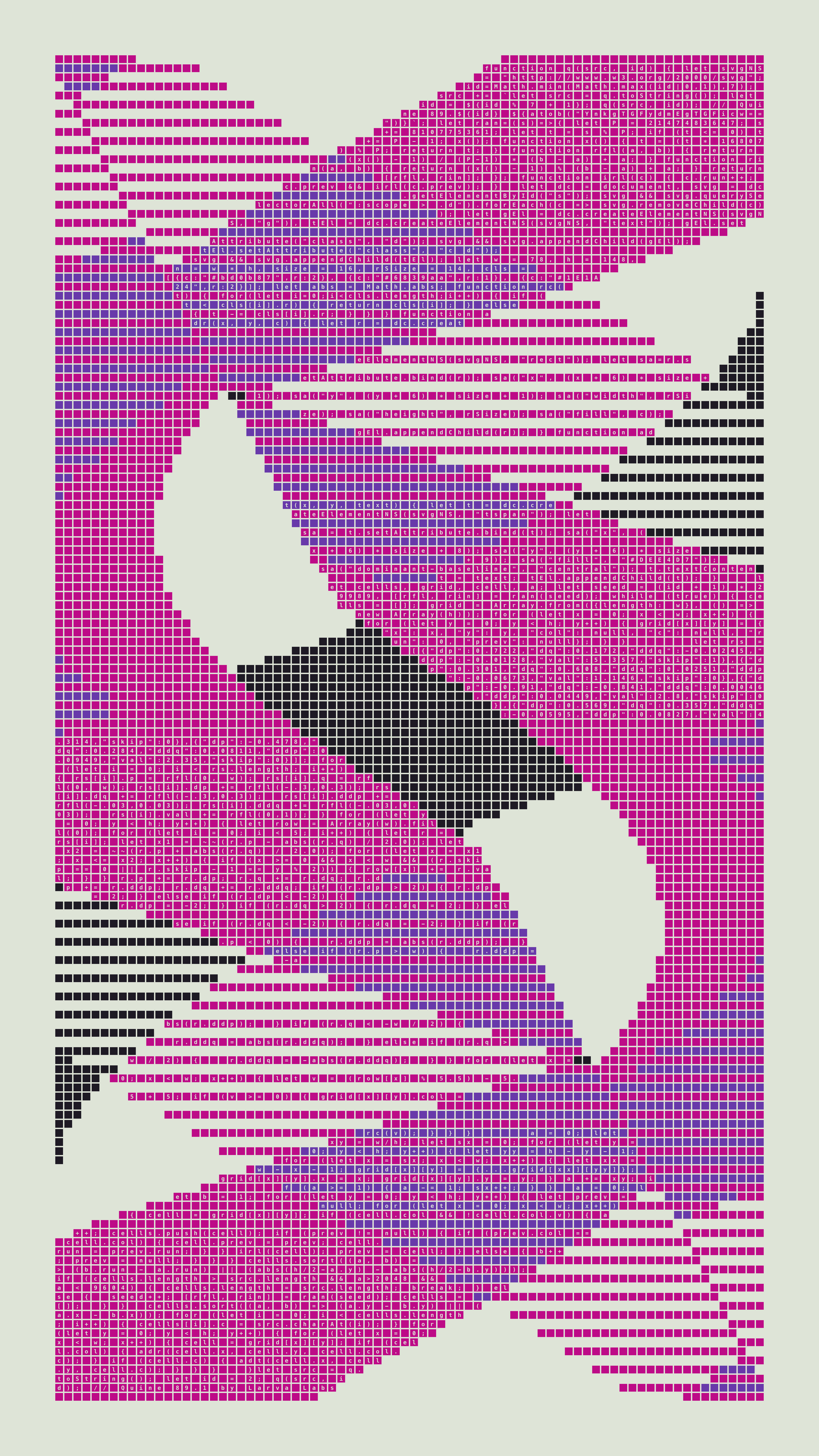 Quine #89 — Generation 1 (poster)