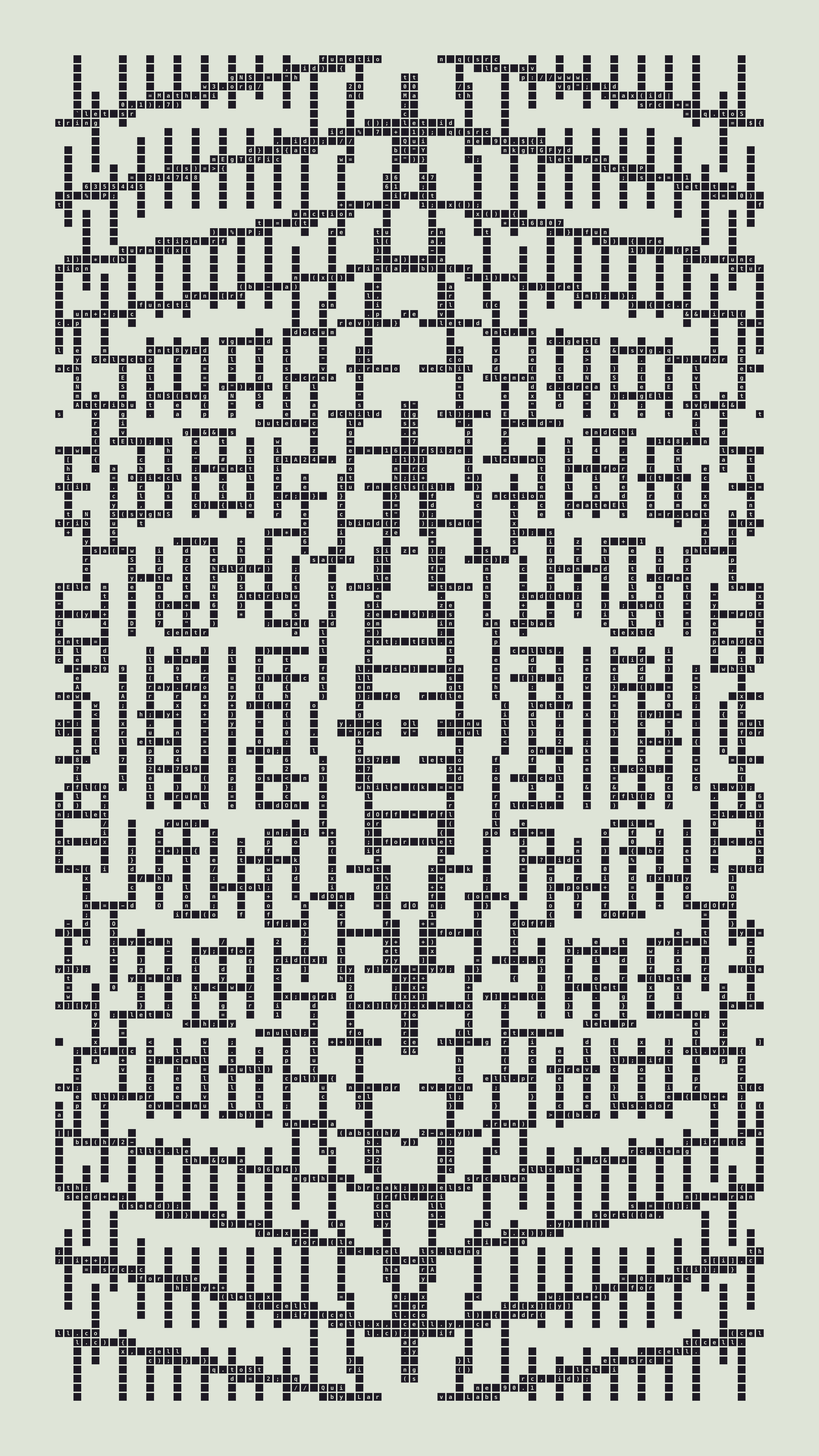 Quine #90 — Generation 1 (poster)