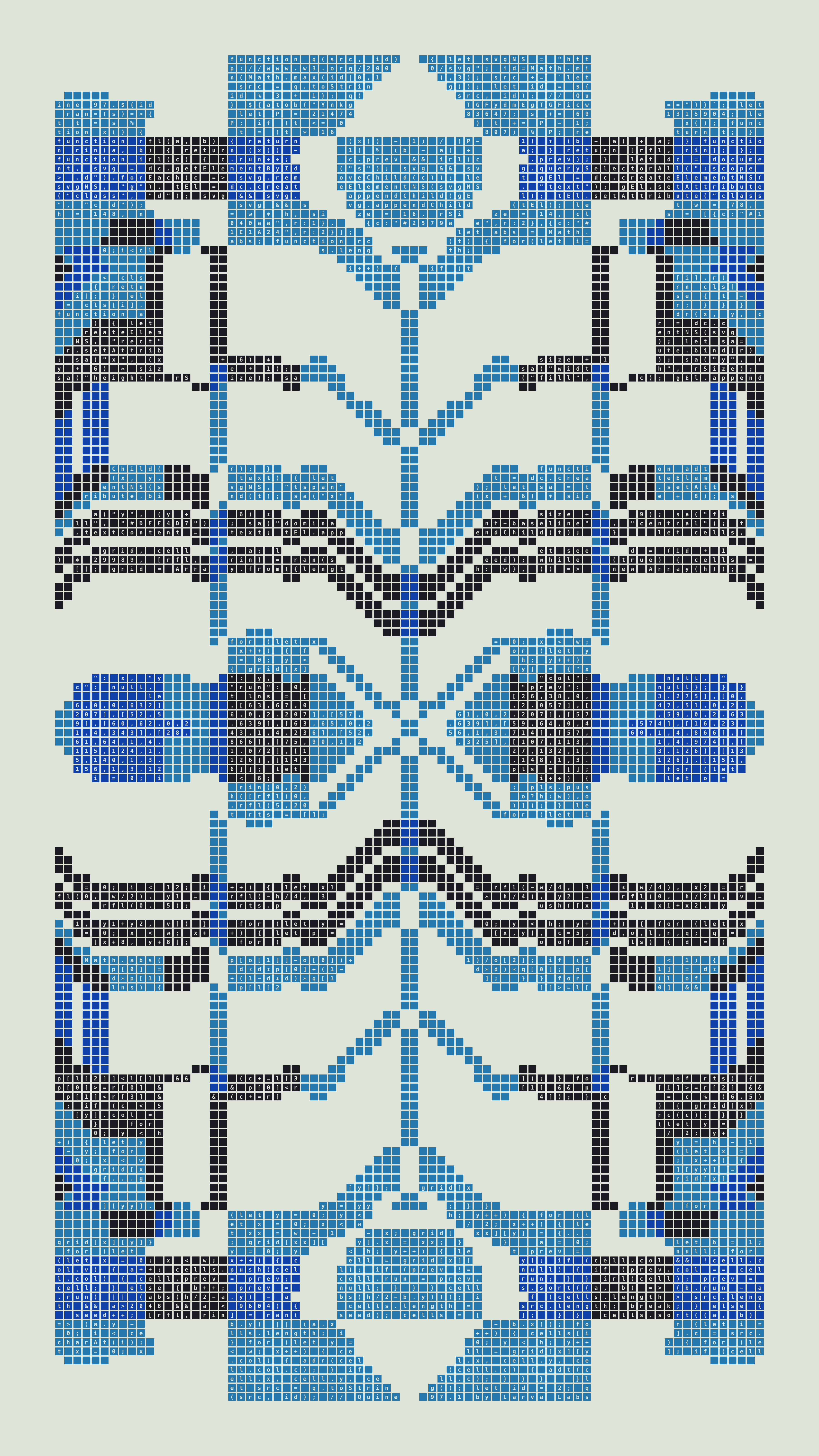Quine #97 — Generation 1 (poster)